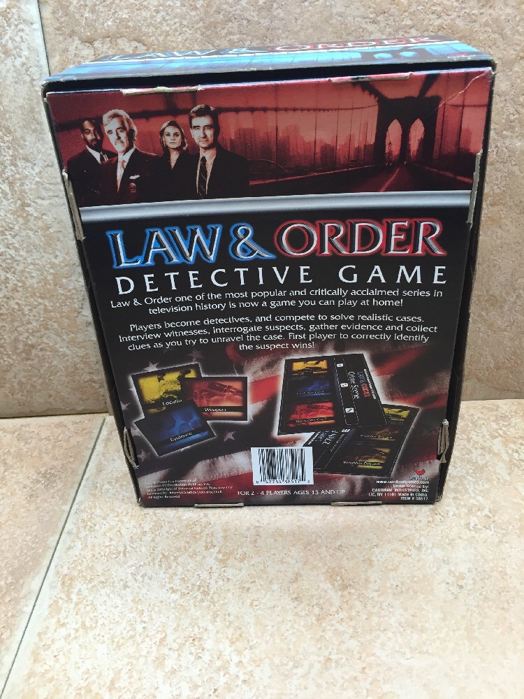 Law & Order detective game by Cardinal