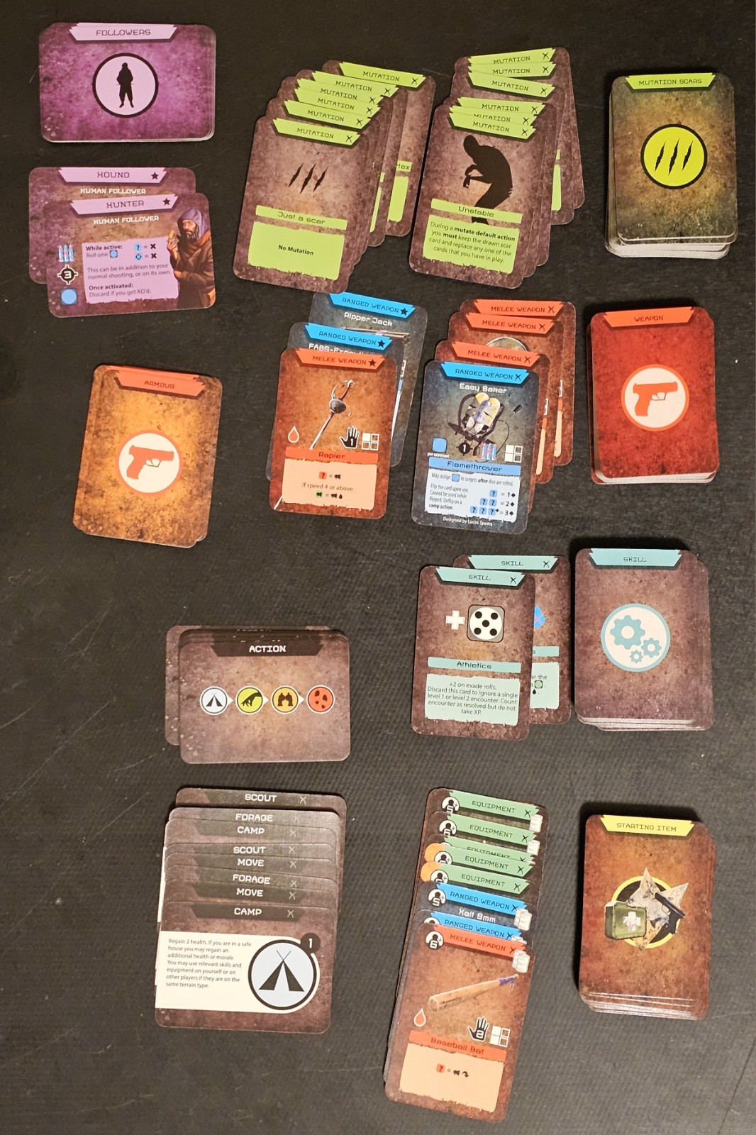Post Human Survive / Evolve Board Game W/ Defiant Expansion – Good Condition