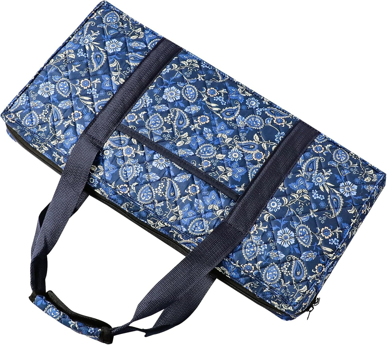 Jongyance American Mahjong Set with Blue Carrying Bag, 166 White Tiles, 4 All-in
