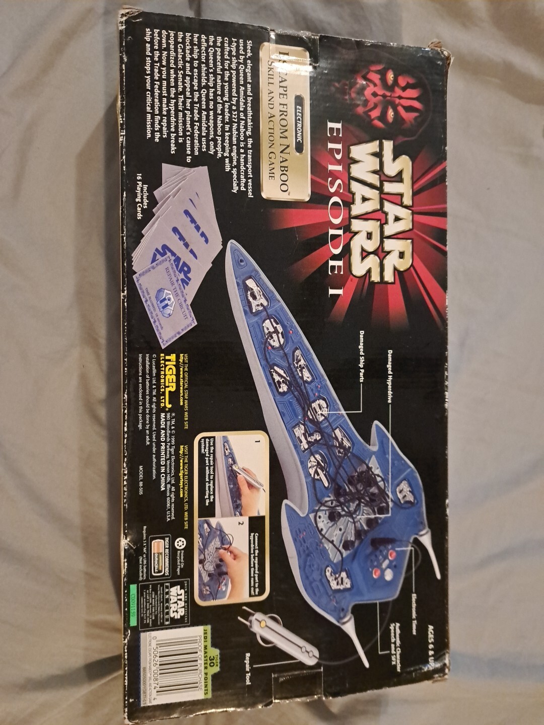 1999 Star Wars Episode 1 “Escape from Naboo” Electronic Skill and Action Game