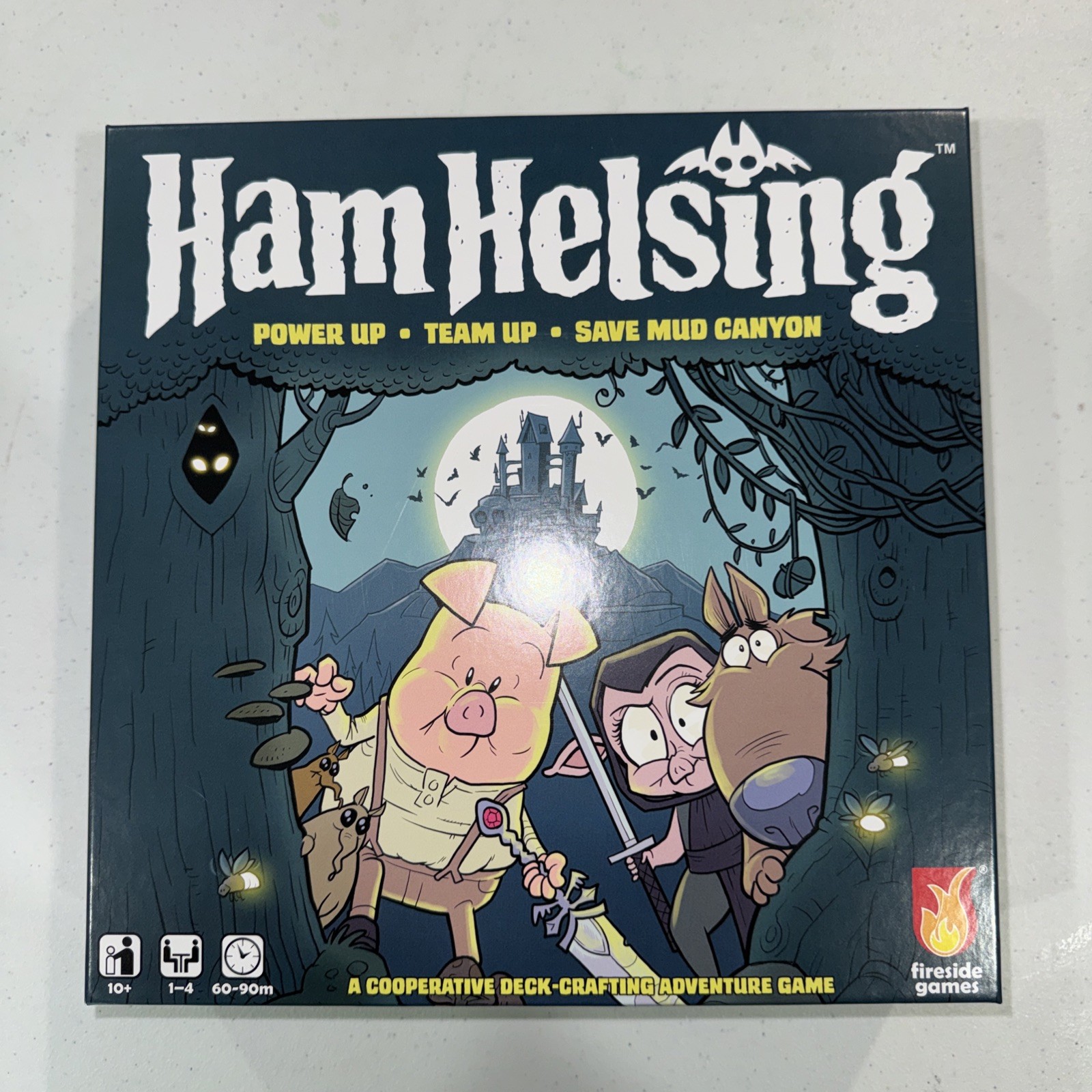 Ham Helsing Adventure Board Game Graphic Novel Monster Hunting Pig Ages 10+ Used