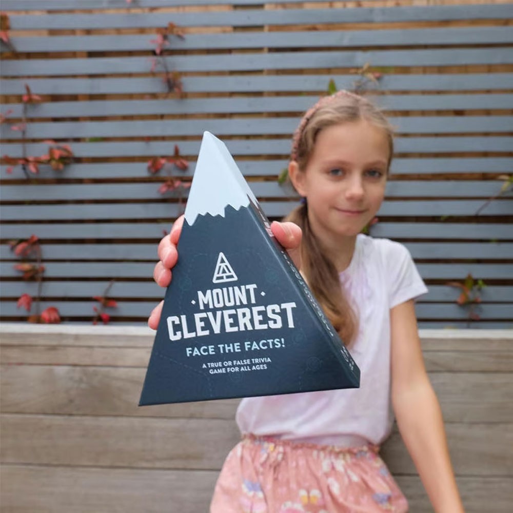 MOUNT CLEVEREST Trivia Game – True or False, Fun Family Travel Game AE