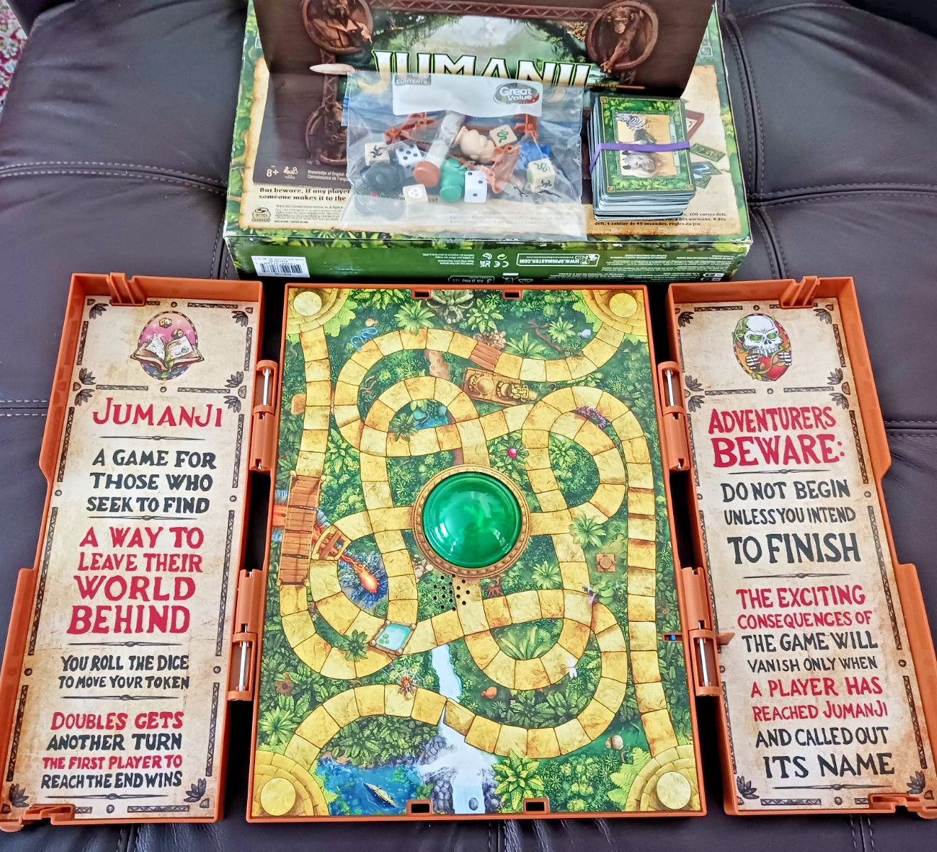 JUMANJI DELUXE ELECTRONIC BOARD GAME IN ORIGINAL BOX COMPLETE TESTED WORKS WELL!