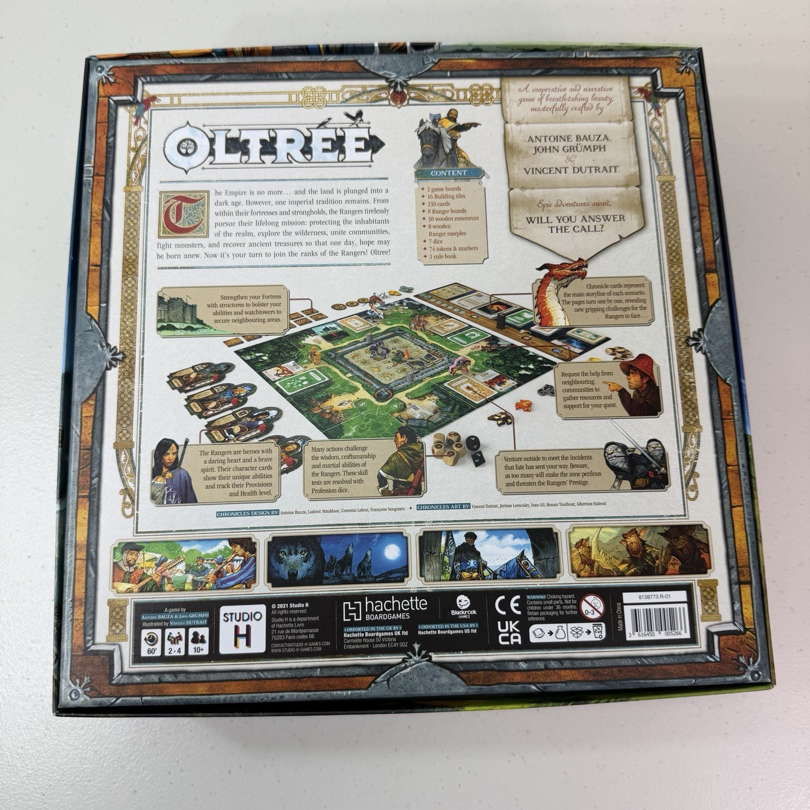 Oltree Board Game Co-Op & Narrative Studio H Rangers Dragon COMPLETE