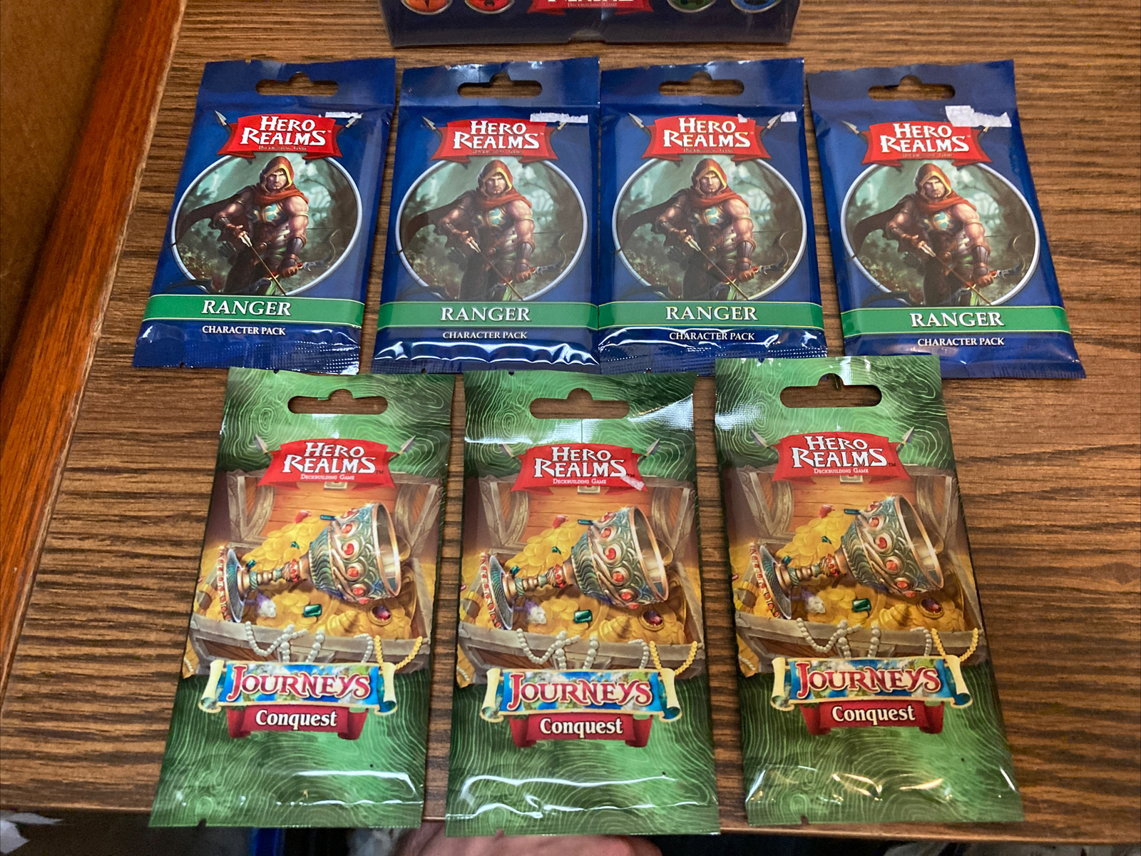 Hero Realms Deckbuilding 2-4 Player Board Game White Wizard Sealed And 7 Packs