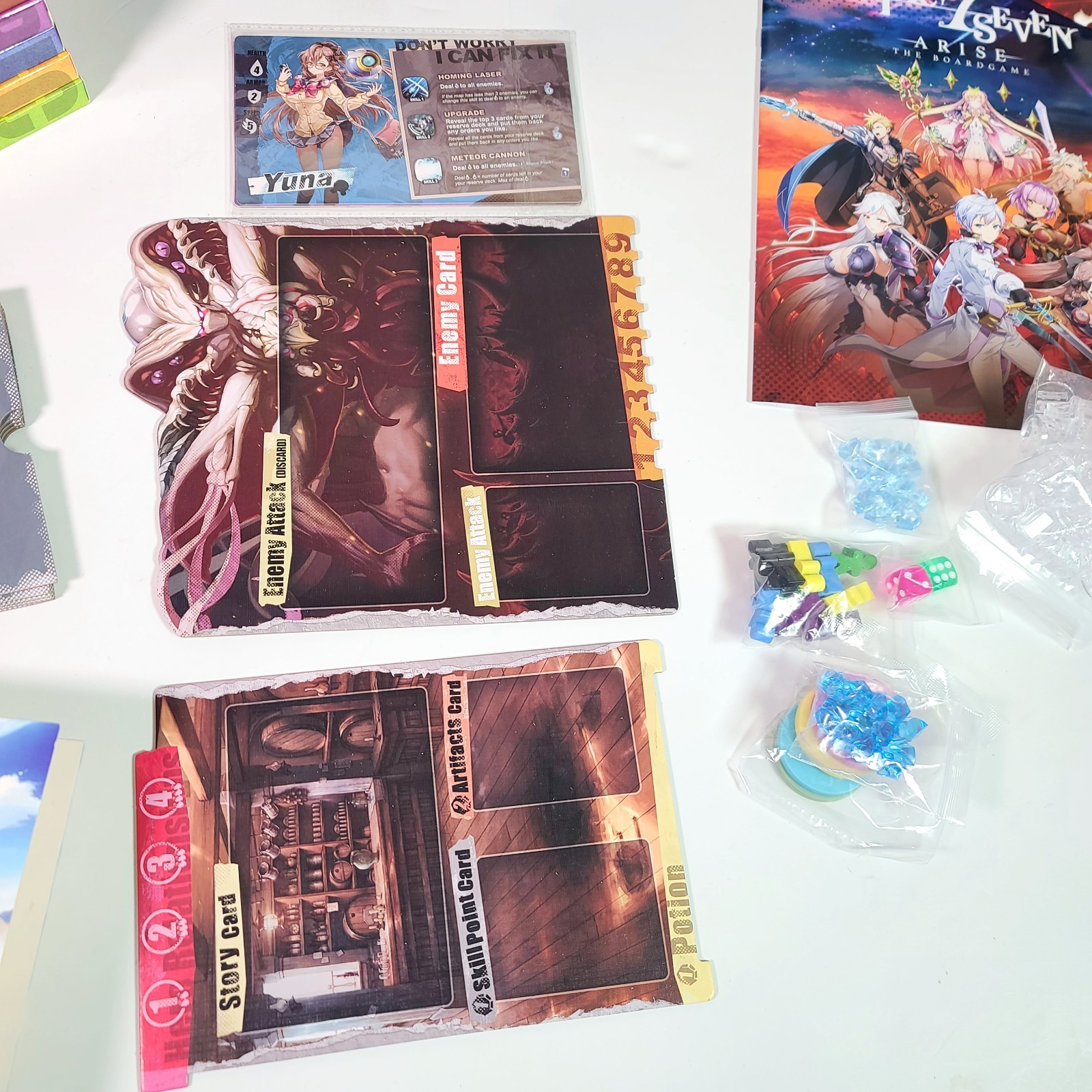 Epic 7 Seven Arise The Board Game Complete Core Box Tabletop Farside Games Anime