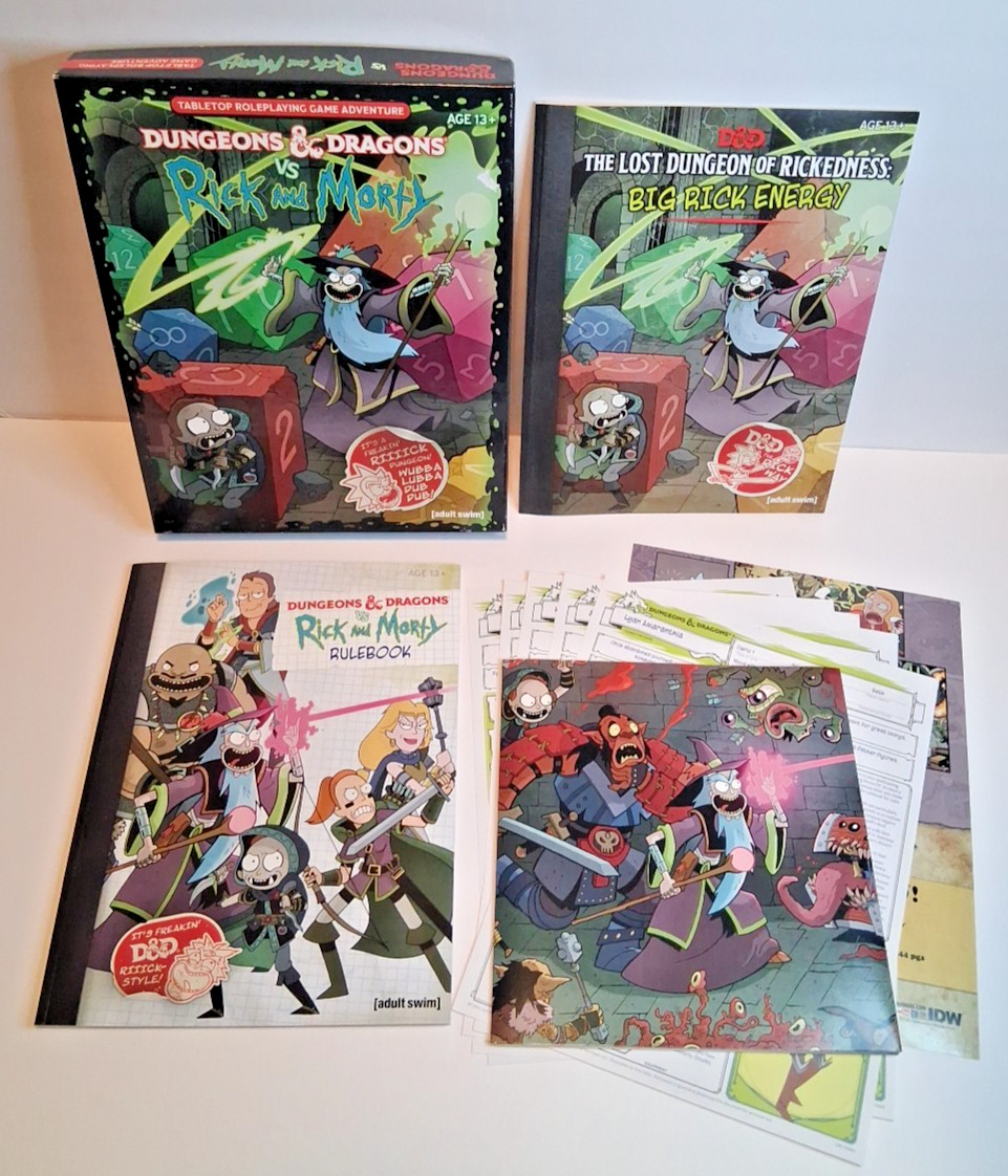 Dungeons And Dragons VS Rick And Morty D&D Tabletop Role Playing Game *No Dice
