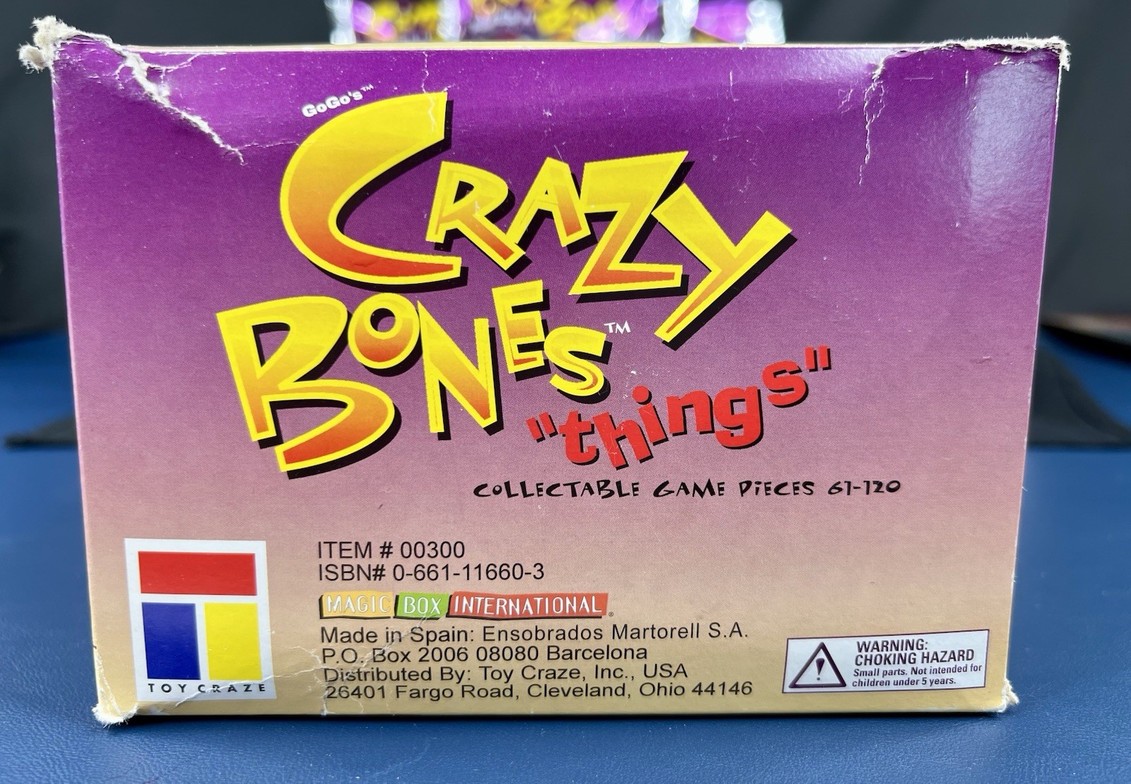 10 Sealed Packs GoGo’s Crazy Bones Things & Empty Display Box