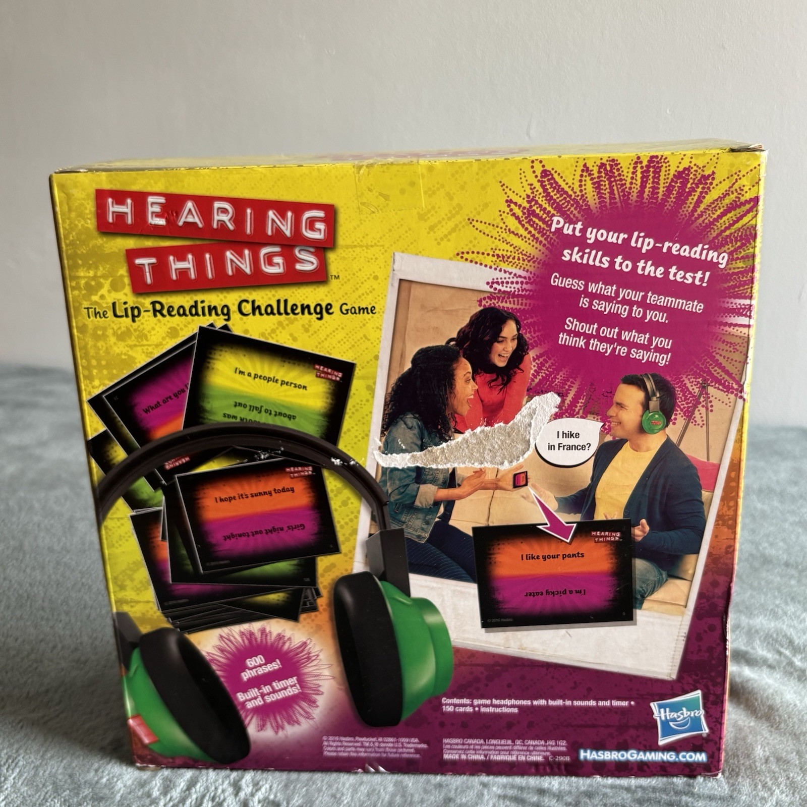Hasbro Gaming Hearing Things Guessing Game NEW Factory Sealed Ages 12+ 4-8