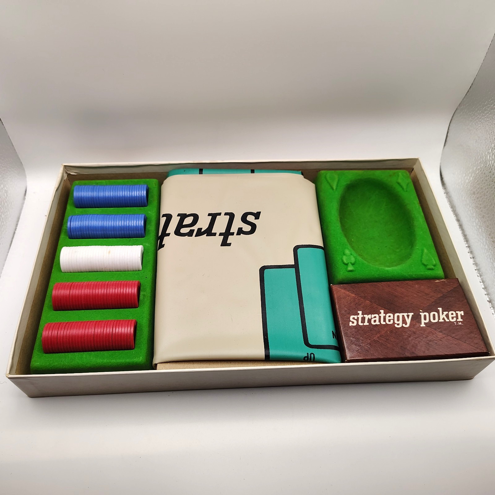 Strategy Poker Game Fine Edition Milton Bradley Complete Game Vintage 1967