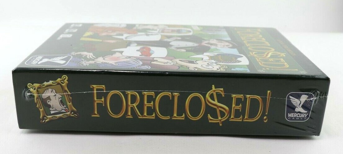 Foreclosed Family Board Game By Mercury Games Ages 13 & Up New Factory Sealed