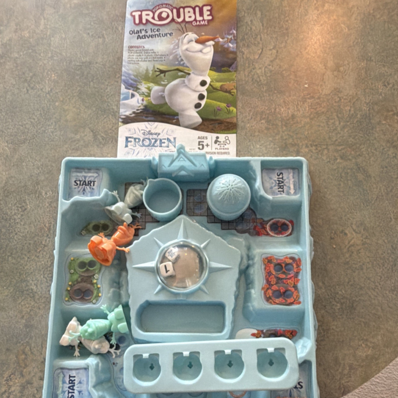 Hasbro Gaming Trouble Olaf’s Ice Adventure Disney Frozen 3-D Board Game 2-4