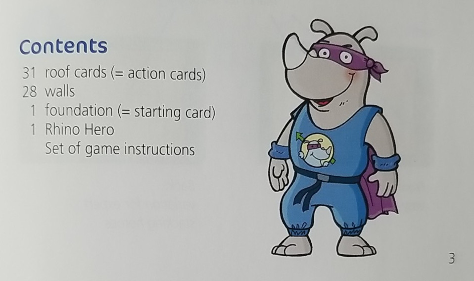 Complete – RHINO HERO The Original – Game by HABA 2-5 Players 3-D Stacking Game