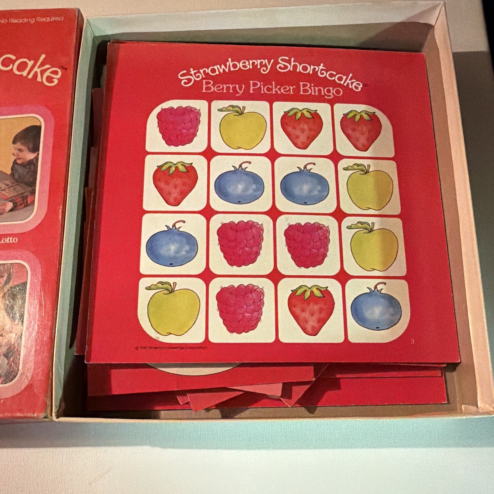 Parker Brothers Strawberry Shortcake Game Basket Board Game Vintage Age 3-6 2+