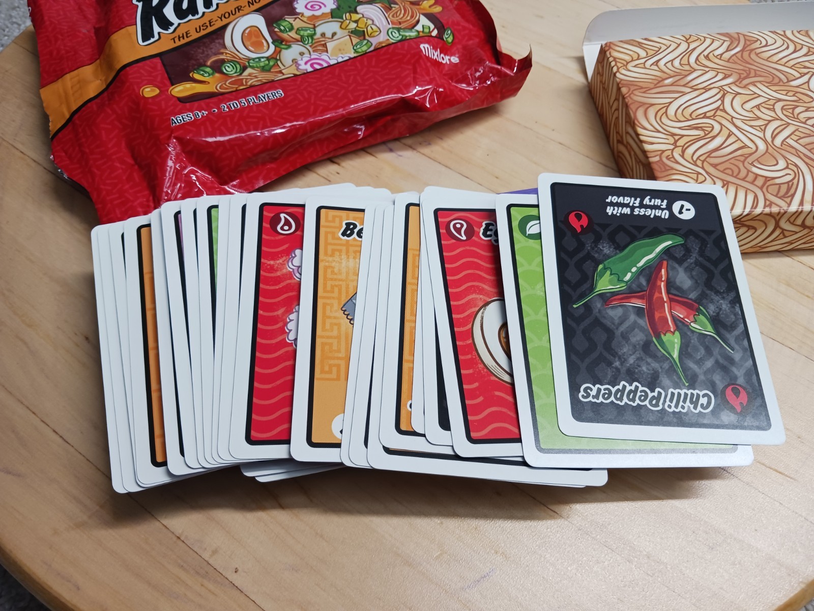 Ramen Fury Card Game Ages 8 & UP 2 to 5 Players Strategy FUN Complete