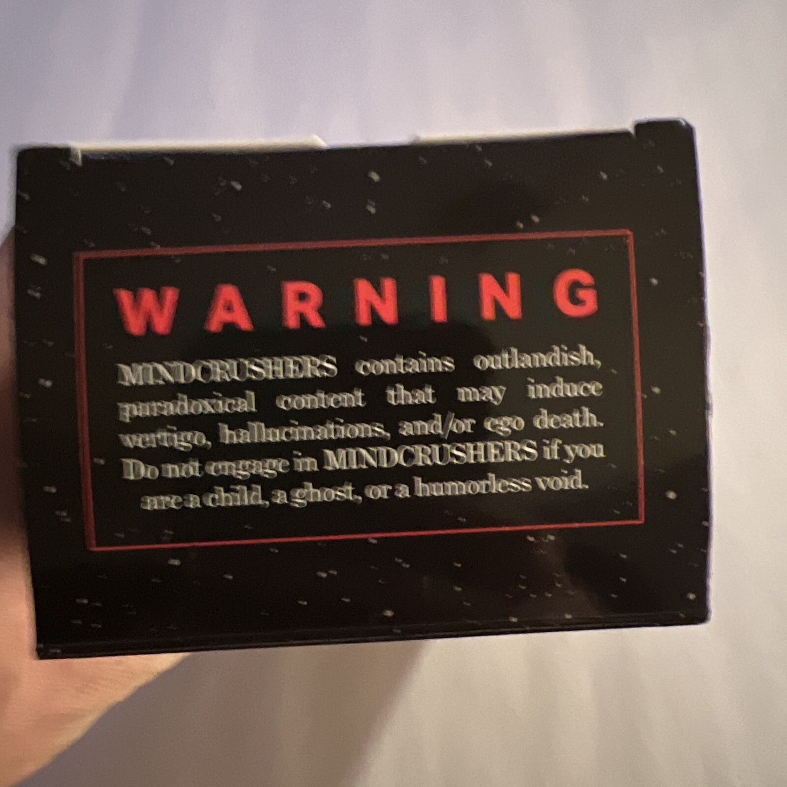 MIND CRUSHERS Card Game by Creators of Cards Against Humanity 3-10 Players 17+