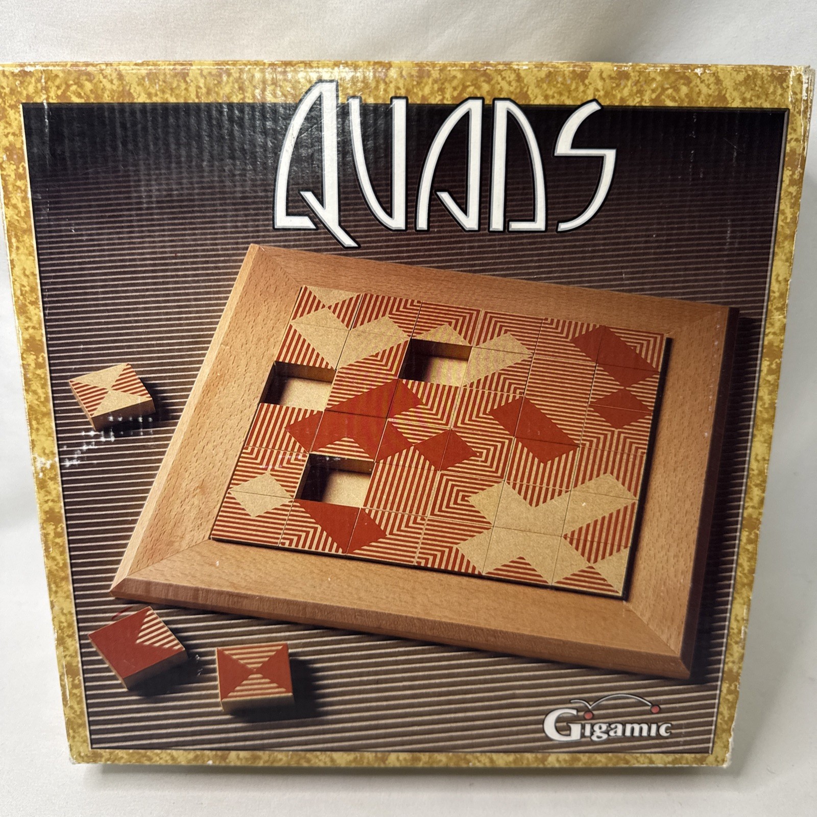 VINTAGE Quads All Wood Board Game COMPLETE Gigamic 1995 Strategy