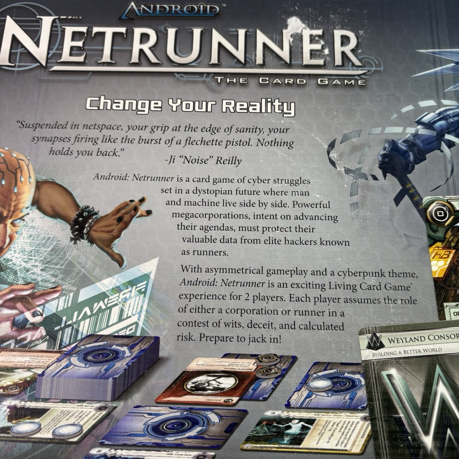 Android Netrunner The Card Game. Fantasy Flight Games 2012. Complete. Ages 14+