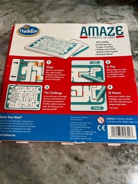 Think Fun Amaze Game 16 Mazes in One 2011
