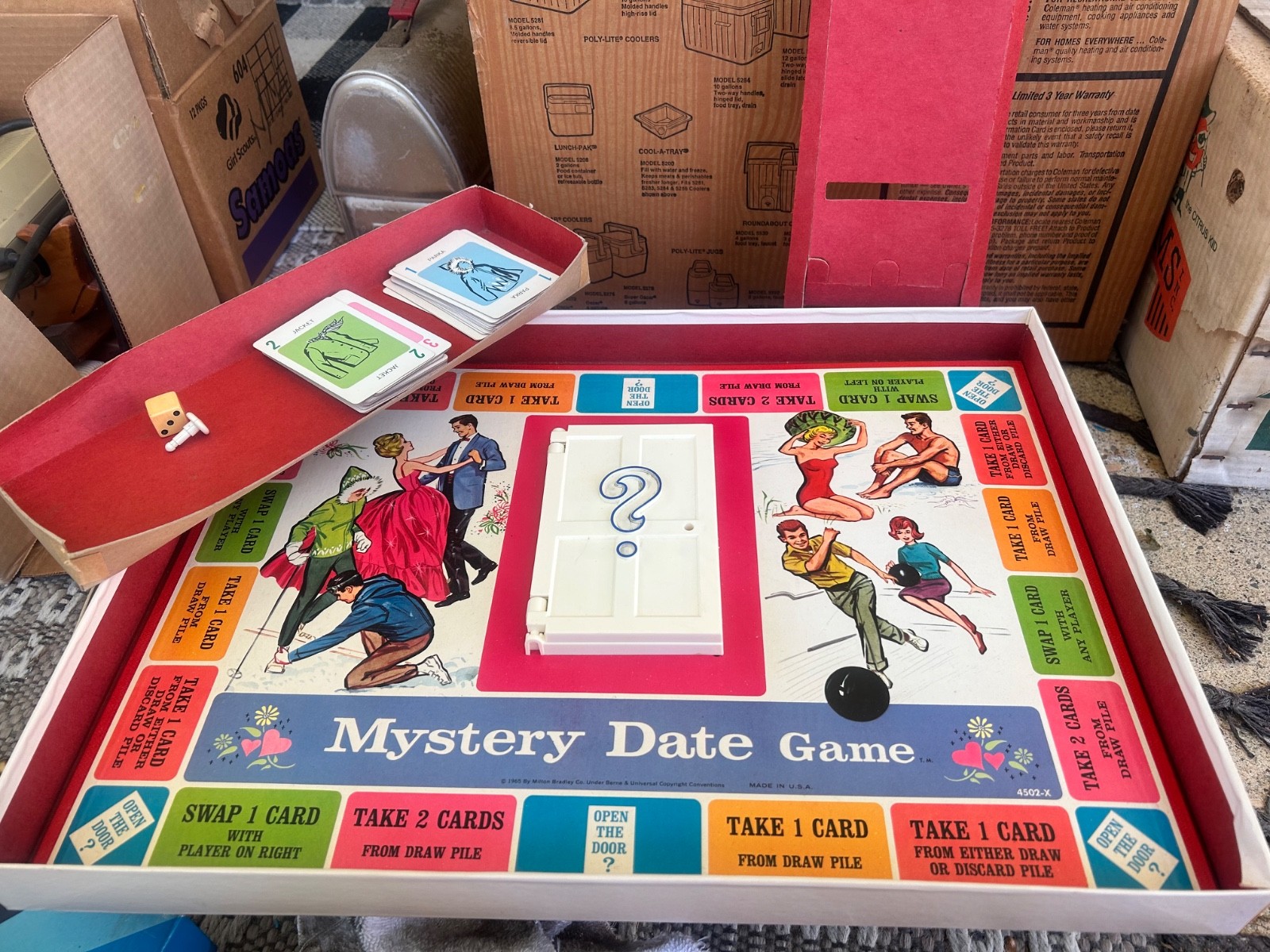 1965 Milton Bradley Mystery Date Game (#4502), one of the most recognizable vint