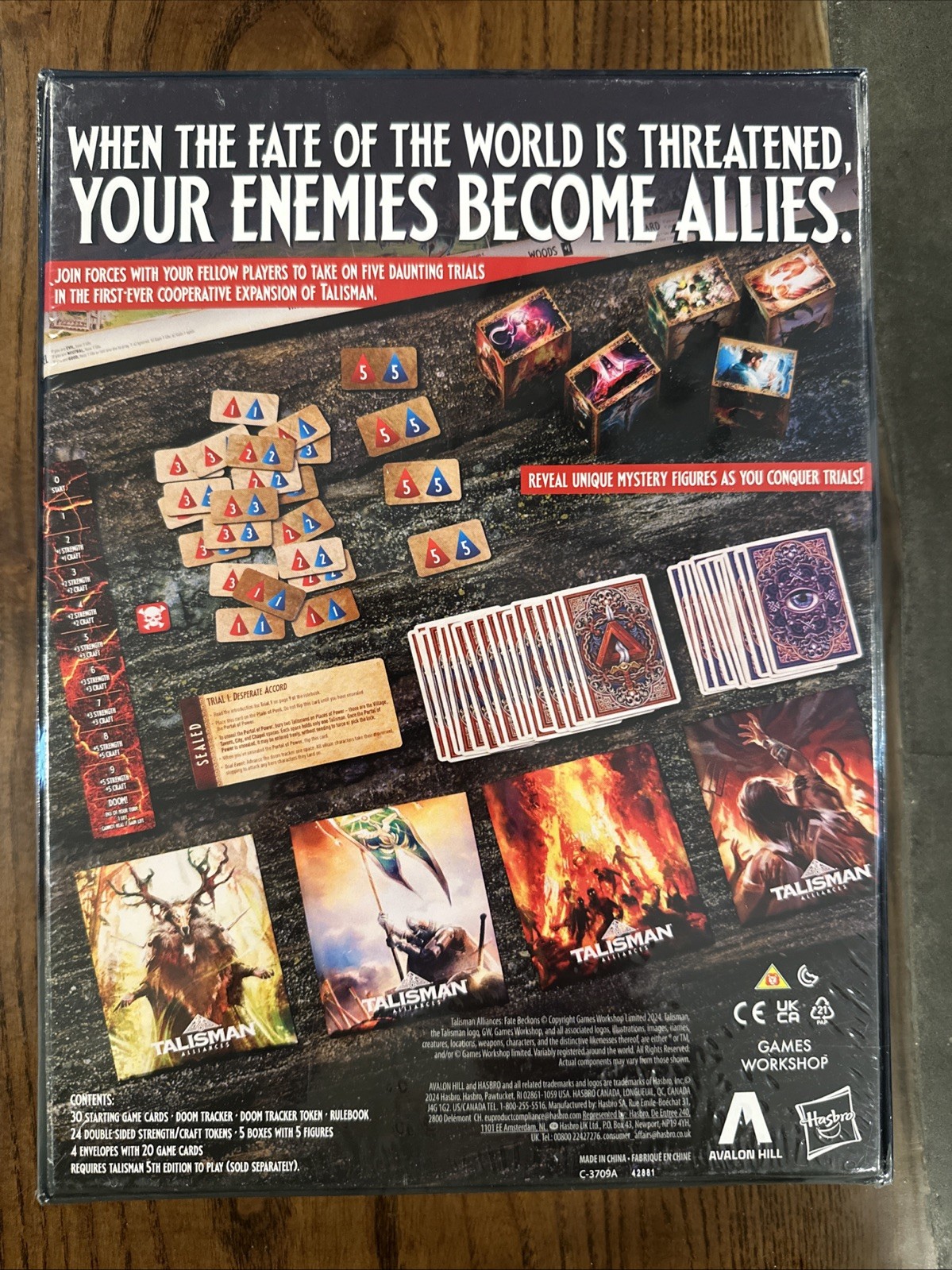 TALISMAN ALLIANCES Fate Beckons Board Game Expansion Hasbro Gaming Strategy NEW!
