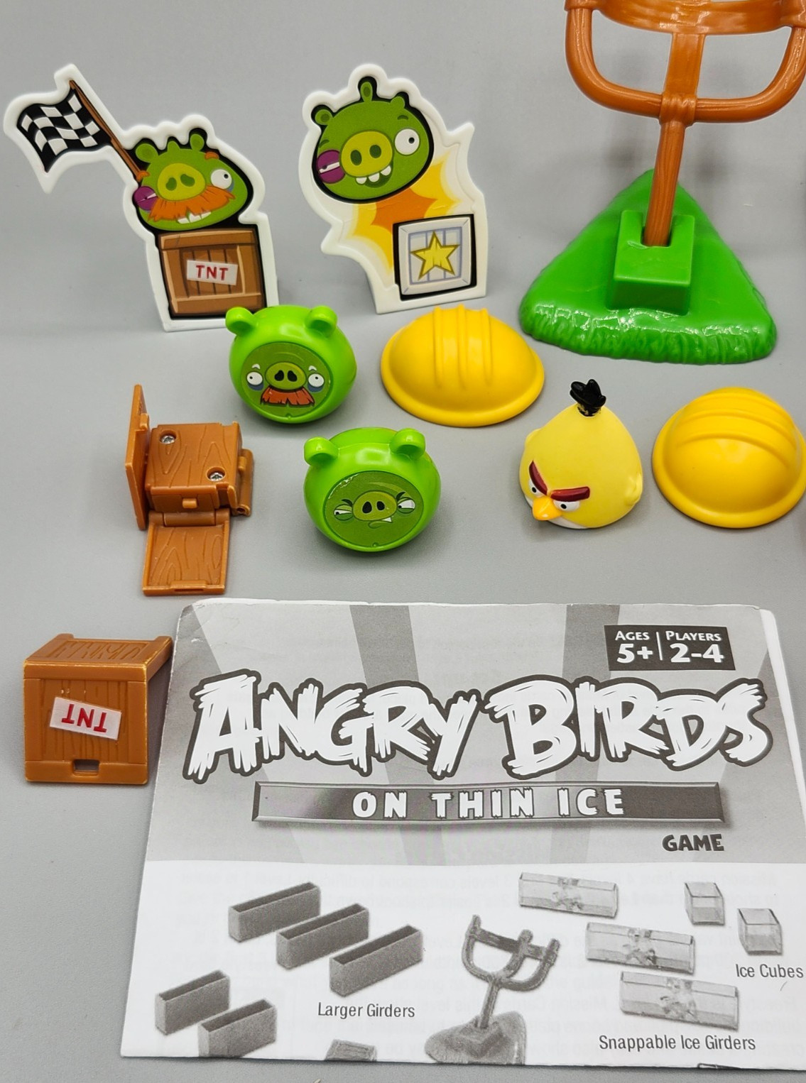 Lot of 67 Angry Birds On Thin Ice Action Board Game Replacement Parts and Cards