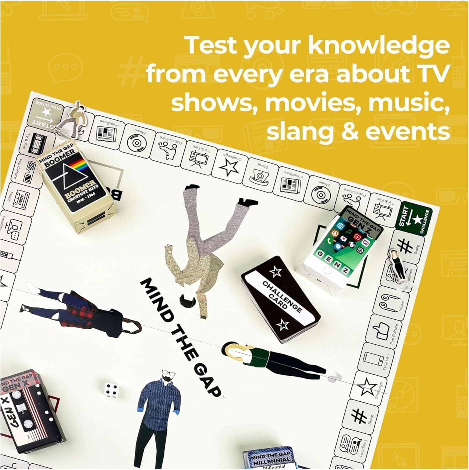 Spin Master Games, Mind The Gap Deluxe Trivia Game, 2-12 Players, for Ages 10+