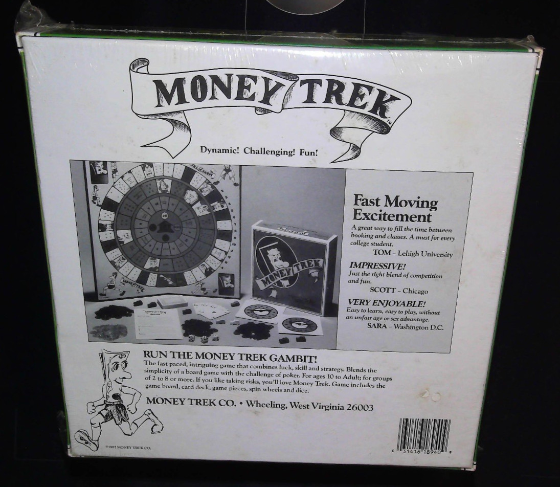 MONEY TREK CO Board Game 1987 First Edition Sealed Finance Strategy Family RARE