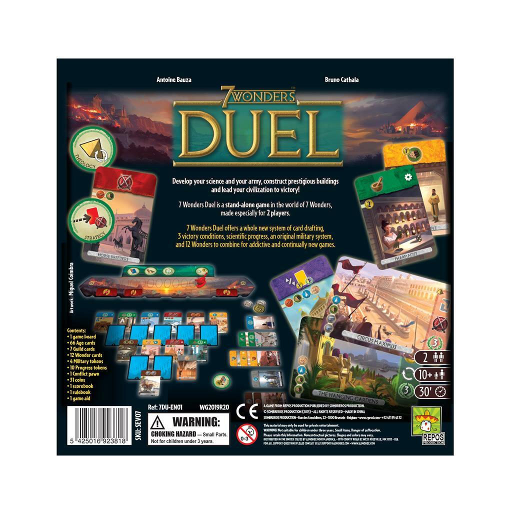 7 Wonders Duel Stand Alone 2 Player Board Card Game Asmodee ASM SEV07 Card