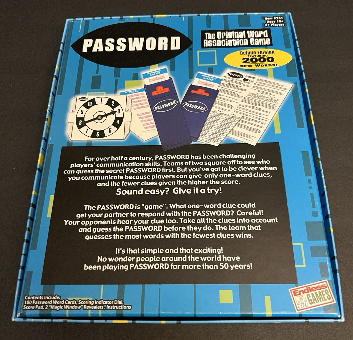 SEALED Endless Games Password Deluxe Edition Word Association Game 2019