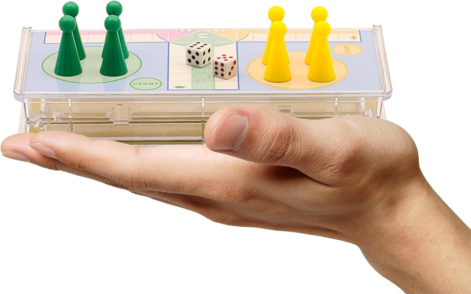 6″ Compact Ludo Game Set – Magnetic Folding Board for Family Travel Enjoyment