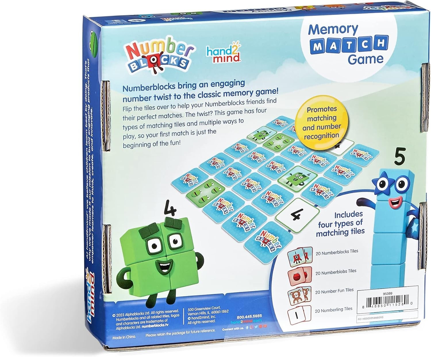 Learn with Numberblocks: 80-Tile Matching Game for Toddlers & Preschoolers