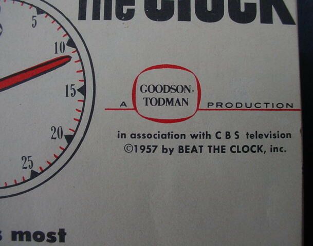 1957 How to Play Beat the Clock Game Manual Instructions Lowell Toy Corp TV Show