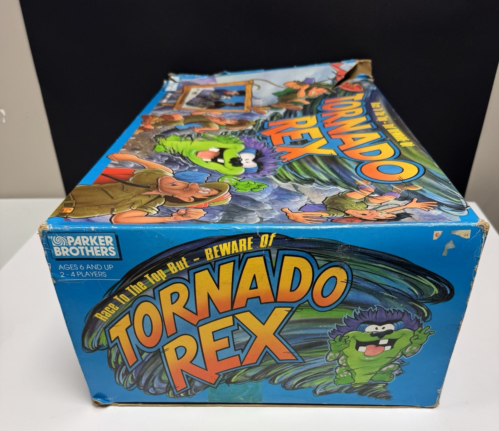 Vintage 1991 Tornado Rex Board Game With Original Box Parker Brothers READ DESCR