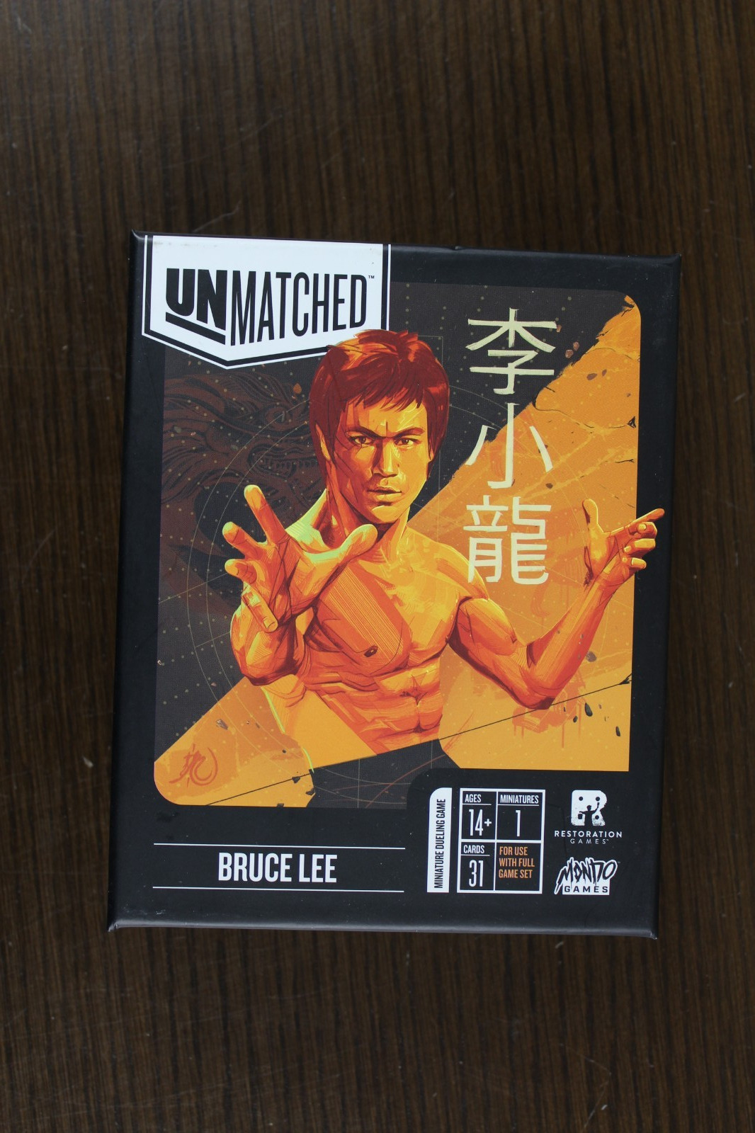 Bruce Lee Unmatched Board Game Expansion Mondo Games Rare NO TRAY