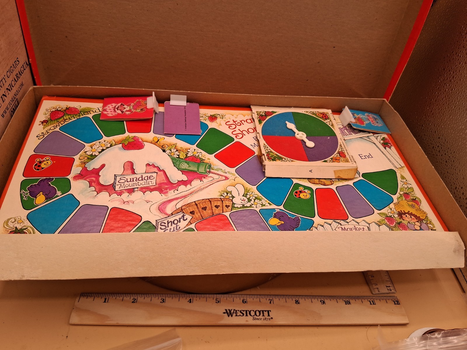Strawberry Shortcake Berries to Market 1979 Board Game Not Complete