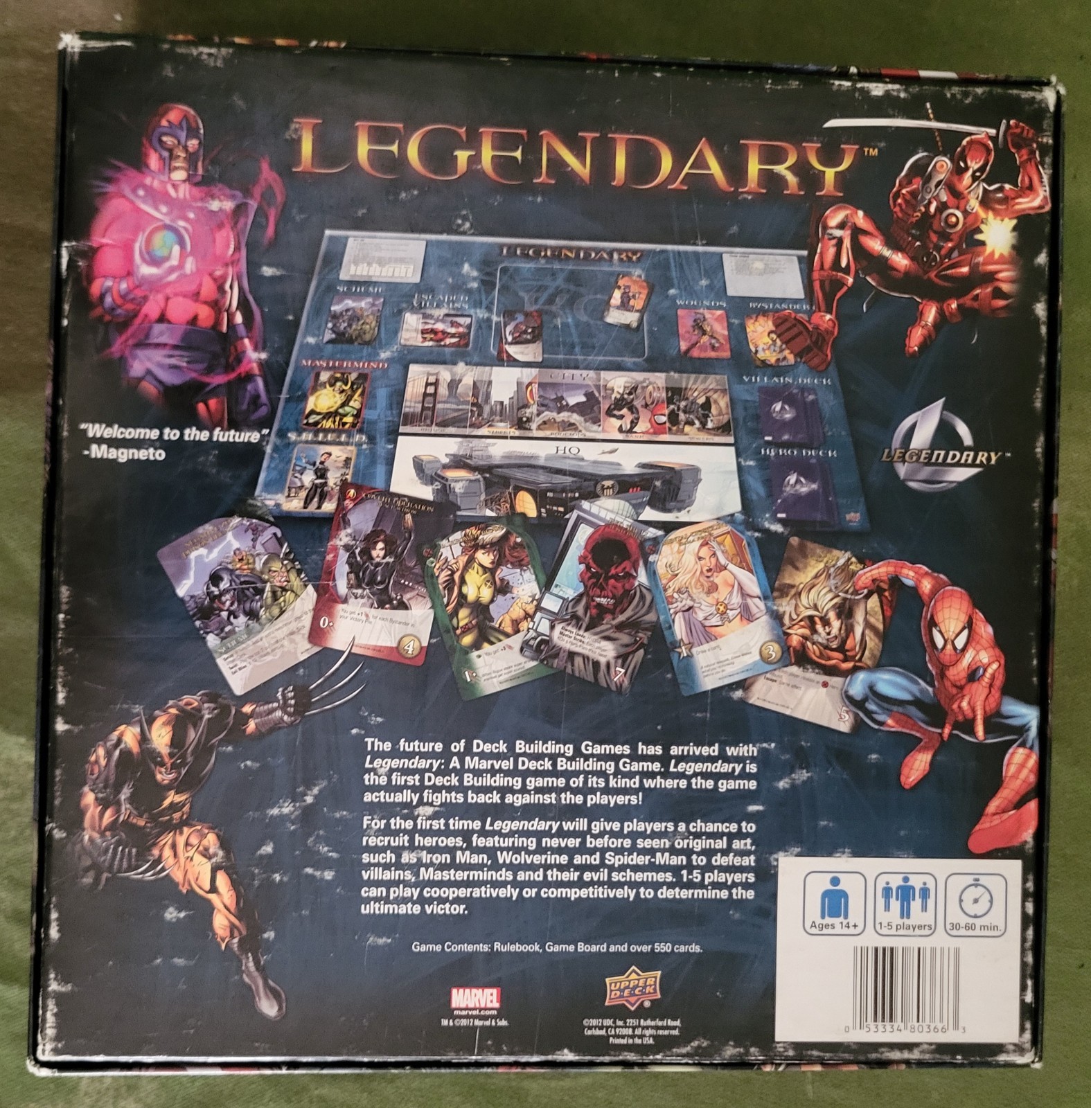 Marvel Legendary Upper Deck Card Building Game Complete with Three Promos