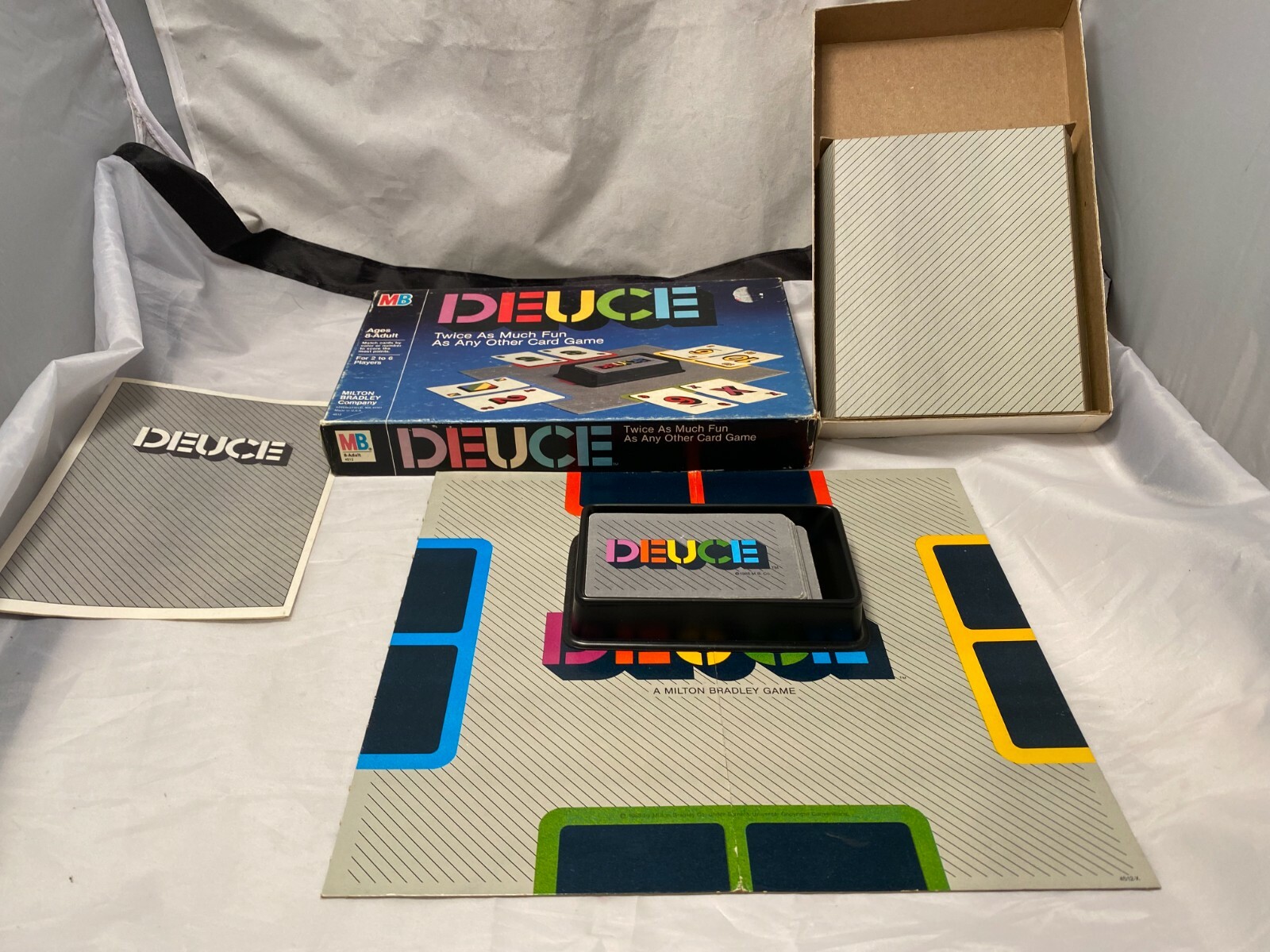 Milton Bradley DEUCE Complete Cards Box Instructions 2 to 6 Players Vintage Game
