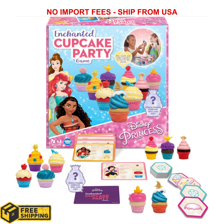 Wonder Forge Disney Princess Enchanted Cupcake Party Game – Exciting Matching