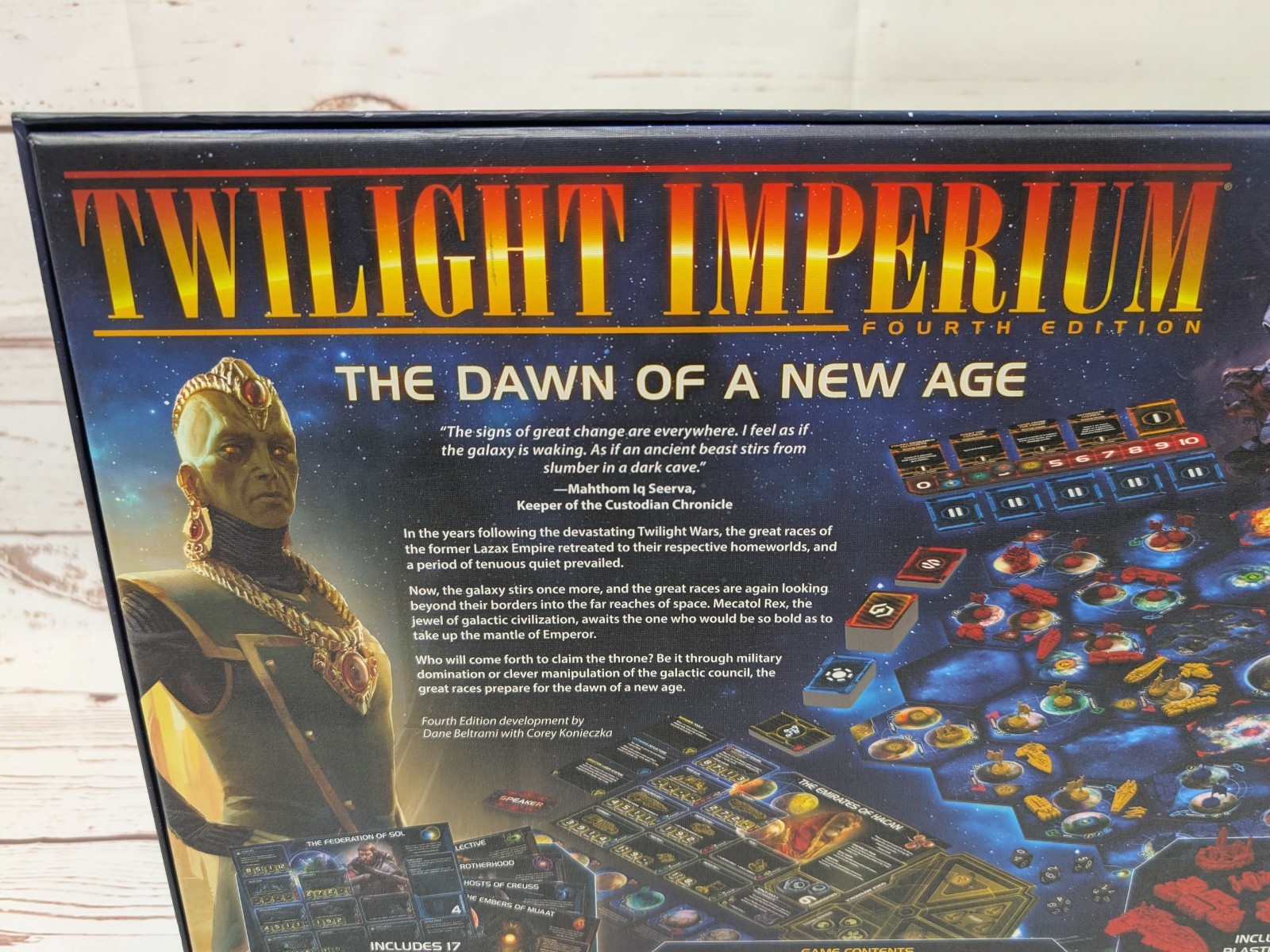 Twilight Imperium Fourth Edition Fantasy Flight Space 4X Board Game Unpunched