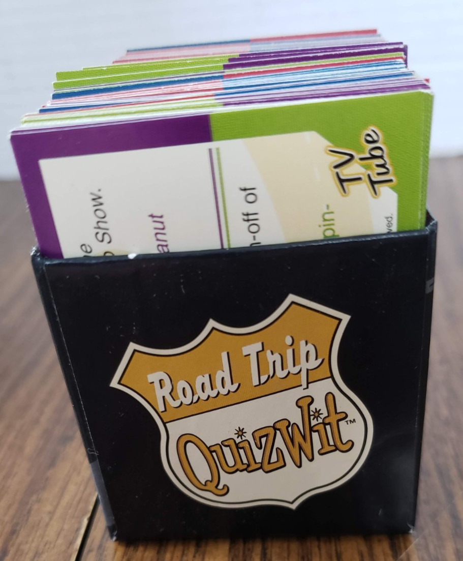 Patch Trivia TV Tube Road Trip Quizwit Game Travel Magnetic Board 10 To Adult