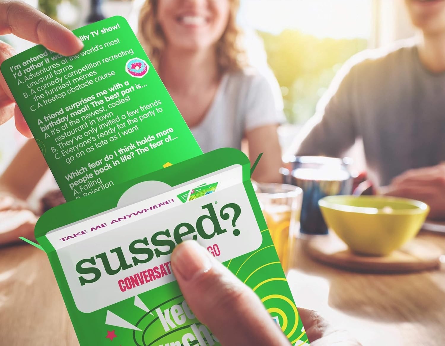 SUSSED “What Would You Do?” Pocket-Sized Question Cards – Card Social Party Game