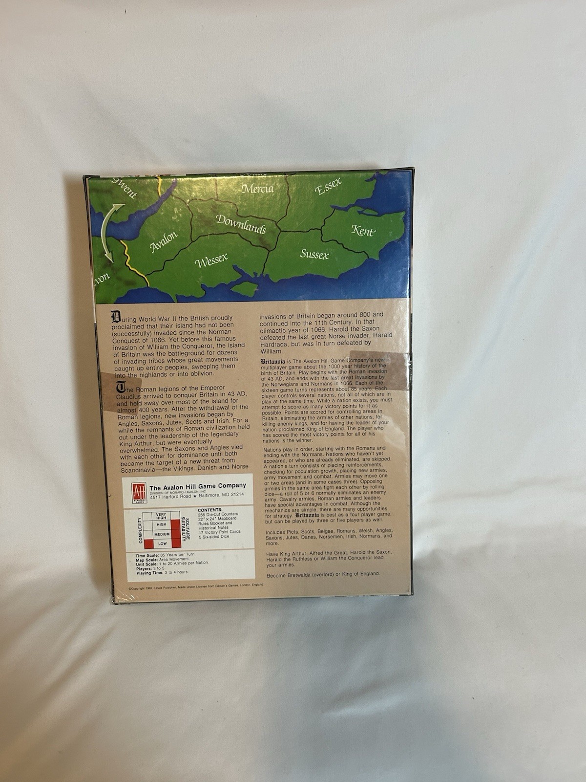 Britannia Board Game By The Avalon Hill Game Company Brand New Sealed