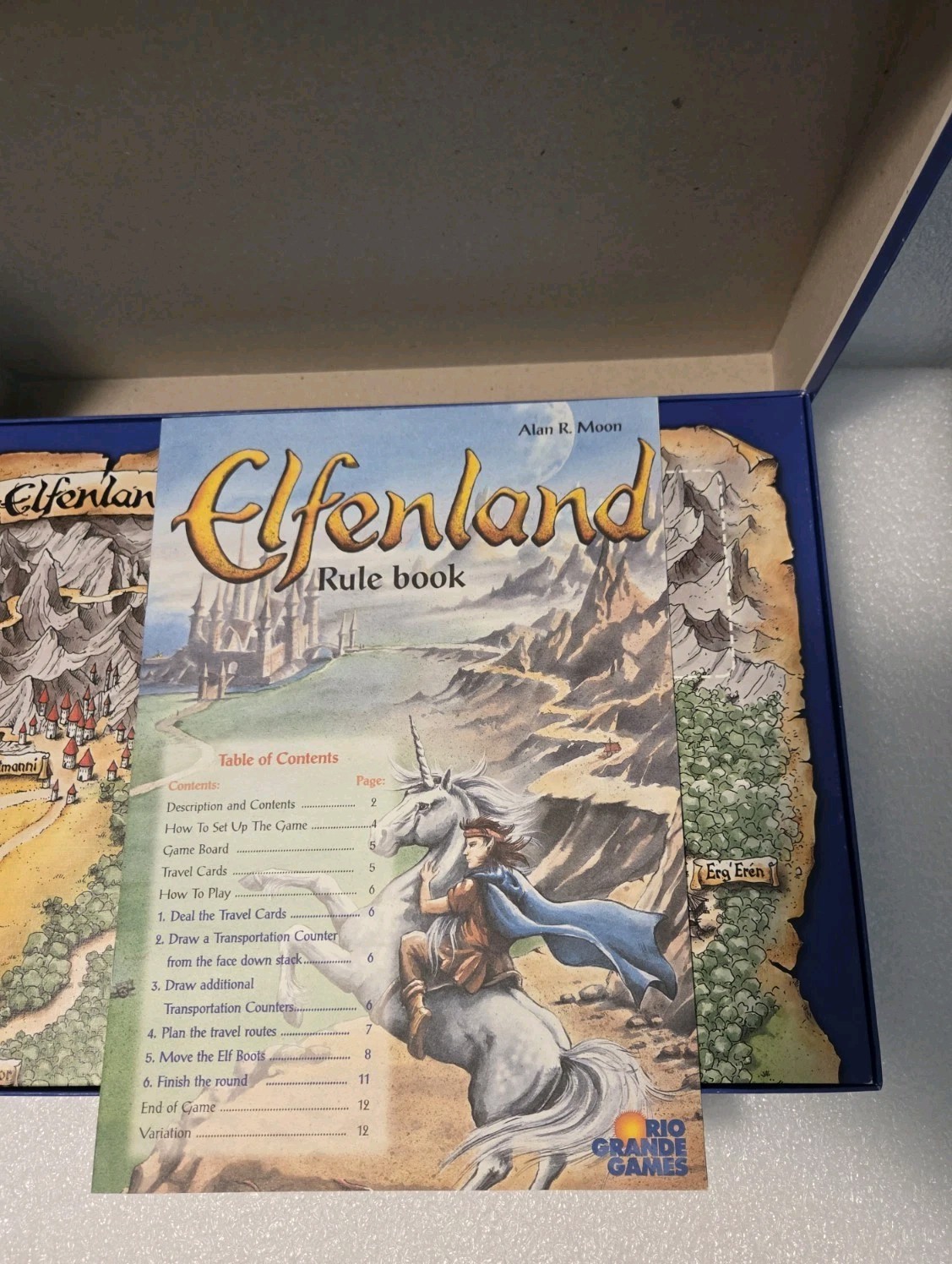 Vintage Rio Grande Games Amigo ELFENLAND Fantasy Board Game Elves Complete