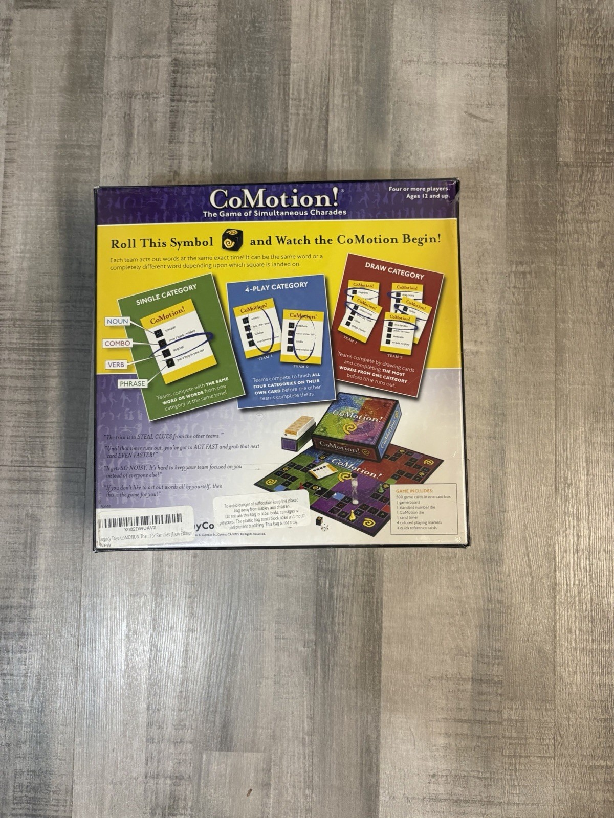 CoMotion! Board Game Second Edition NEW Sealed Simultaneous Charades Party Game