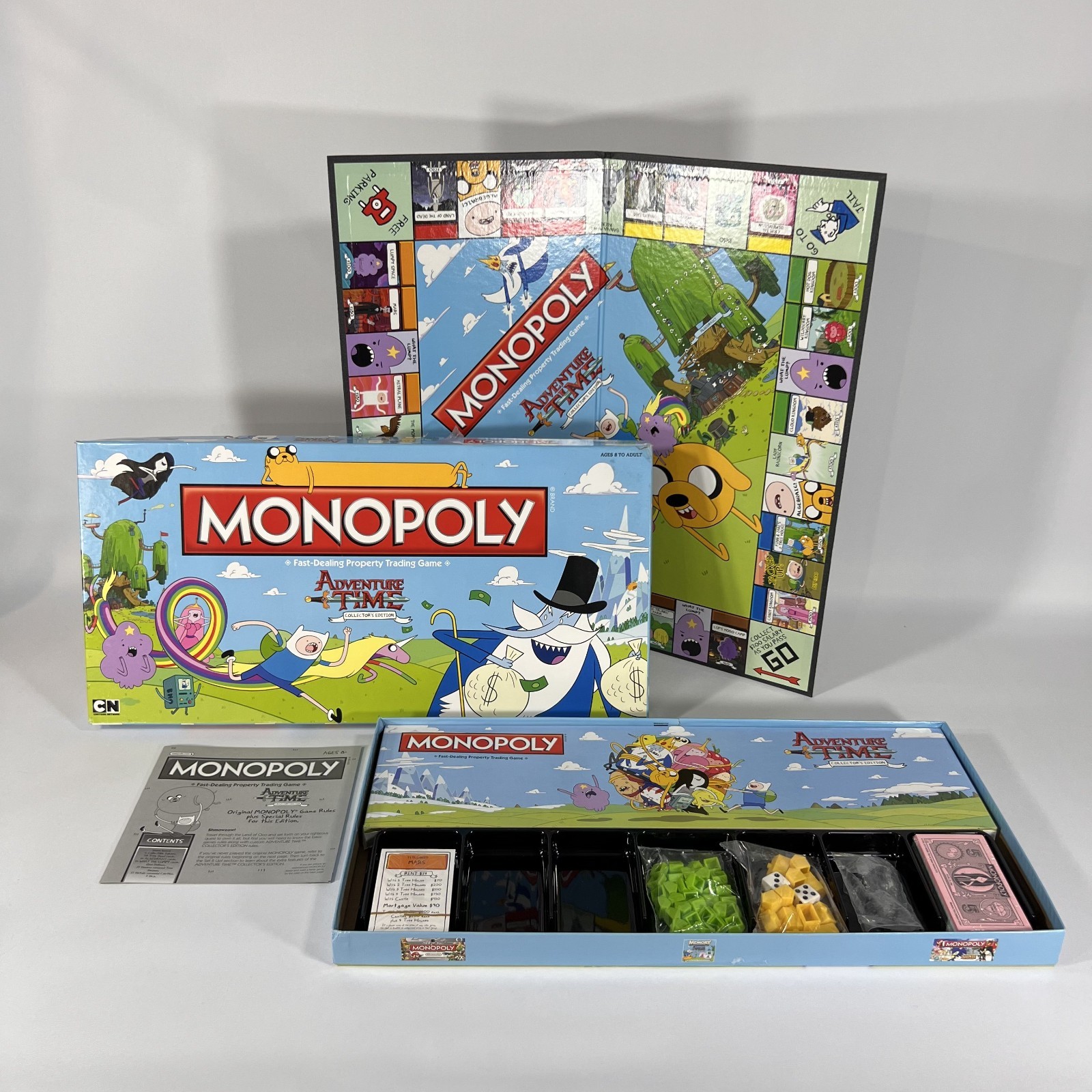 Monopoly Adventure Time Collector’s Edition Board Game Cartoon Network COMPLETE