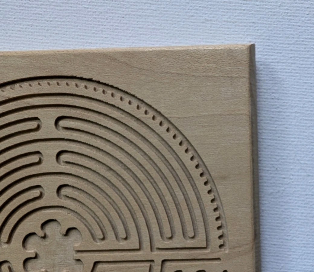 Wooden Finger Labyrinth For Meditation Relaxation 5″ Grace Cathedral iSpiritual