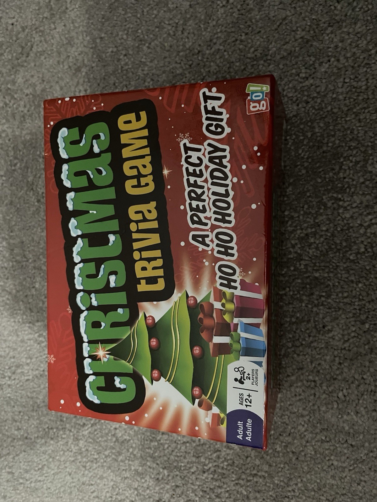 go! Christmas Trivia Game, Holiday Theme, Ages 12+, 2 Players
