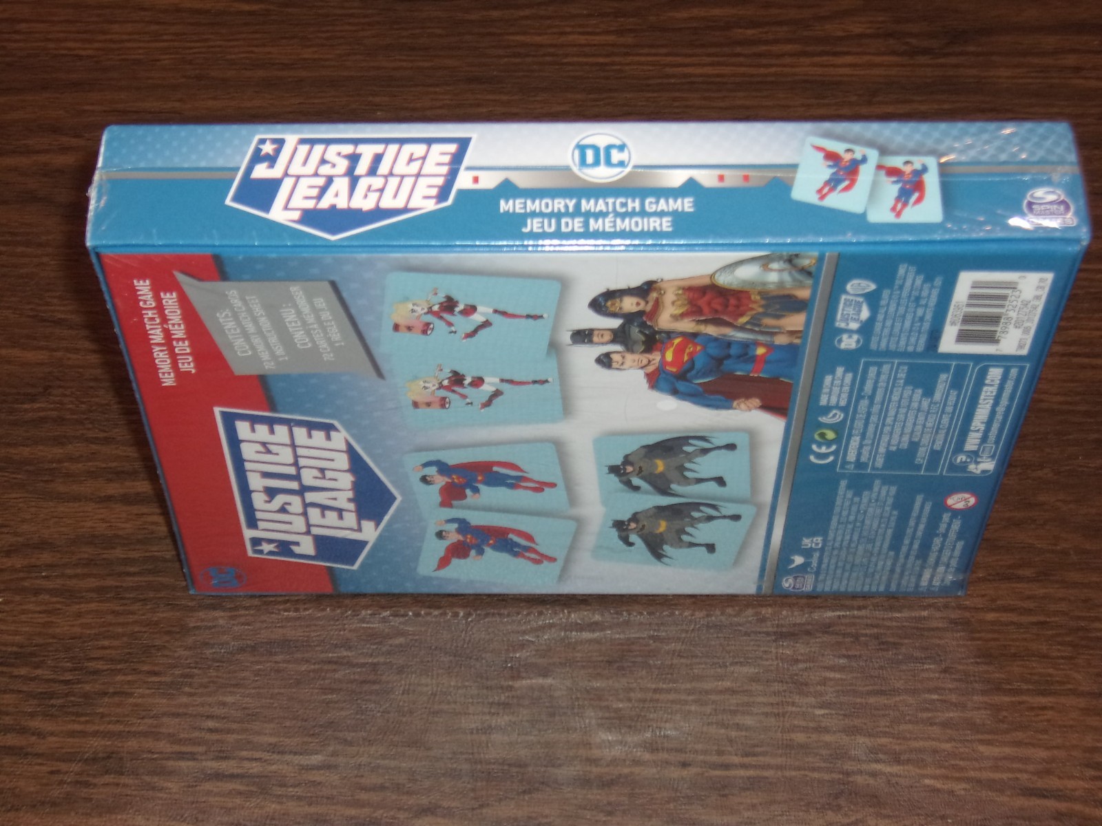 NIB 2021 DC Comics Justice League Memory Match Game By Spin Master Games