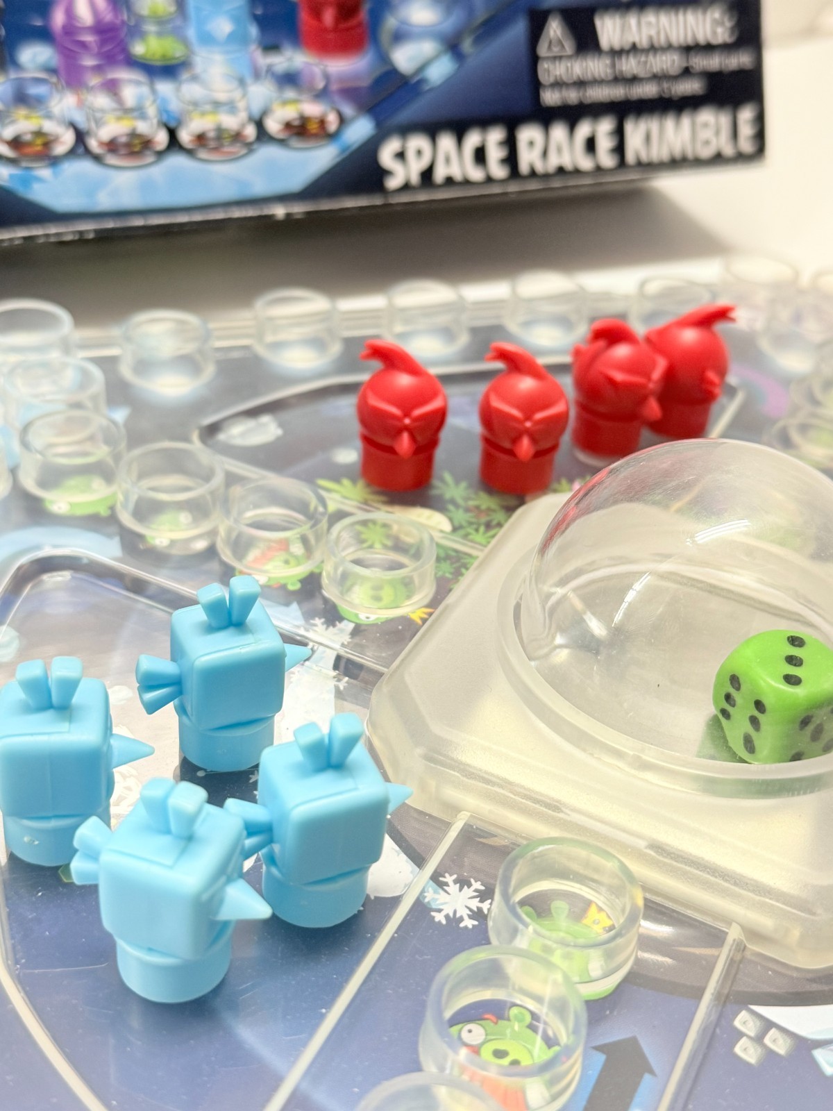 Angry Birds Space Race Kimble Pop Board Game All Pieces Complete